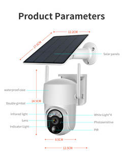 كاميرا De Seguridad inalambraica قابلة لإعادة الشحن لوحات Solares PIR 4G/WiFi <span class=keywords><strong>Camera</strong></span> ضوء Y كاميرا Solaris Solara CCTV Sim - Product Image 3