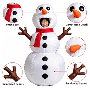 Nuevo Disfraz Inflable de Muñeco de Nieve 2026, Disfraz Divertido de Muñeco de Nieve Inflable Personalizado para Adultos y Niños, Disfraz Navideño para Cosplay y Fiestas - Product Image 5