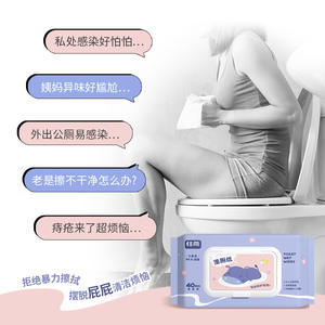 Papier toilette humide Jia Yan, 40 pièces, biodégradable, pour le nettoyage et les soins des adultes - Product Image 1