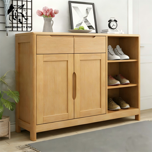 Meuble à chaussures en bois pour salon, nouveau design, prix de gros direct usine Chine, personnalisable, en stock, prêt à être expédié - Product Image 1