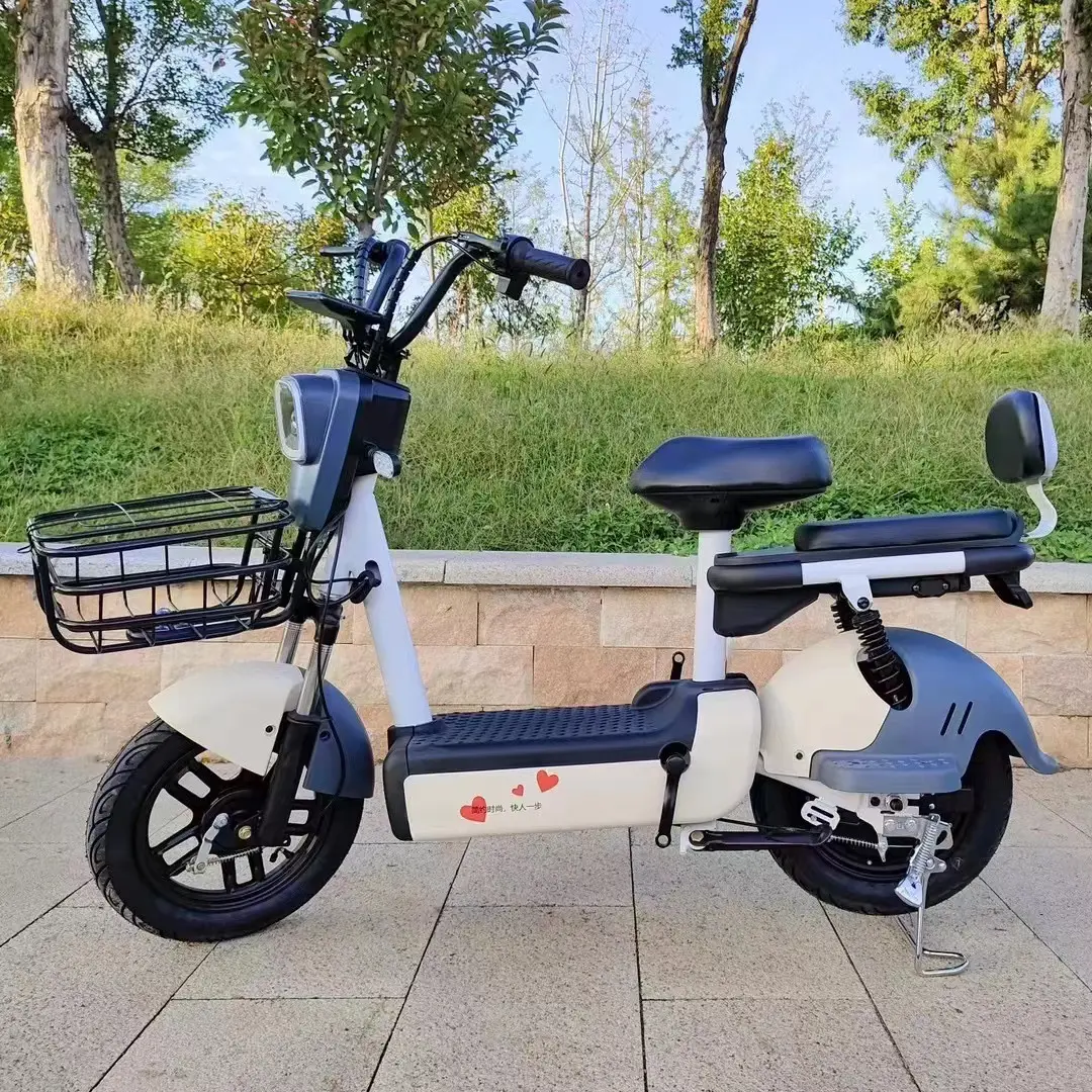 Cheap 400W 48V 12AH Electric Scooter City Bike Wholesale 25mph Fast Road Legal Electric Moped Scooter For Adults