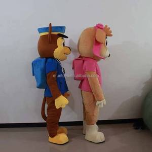 Efun MOQ 1 PC Costume de mascotte de patrouille professionnel personnalisé, costume de mascotte de chien Pat' Patrouille bleu en dessin animé à vendre - Product Image 3