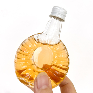 ミニガラスボトル50mlウイスキーテキーラウォッカボトルアルコール飲料グラスボトル - Product Image 6