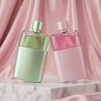 Anding Wholesale - Flacons de parfum élégants en verre rose plat de qualité supérieure, personnalisés, 100 ml