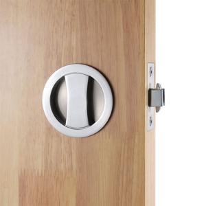 <span class=keywords><strong>Serrure</strong></span> de porte portable encastrée, accessoire dissimulé circulaire, à Double tour, pour ouverture coulissante - Product Image 4