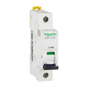 Schneider เบรกเกอร์ขนาดเล็ก IC65N 1P D63A A9F19163 D63A 1P - Product Image 1