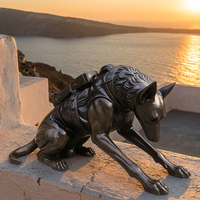 Sculpture de Malinois Belge en Bronze d'élite - Chien de travail K9 grandeur nature sur mesure avec options personnalisées, sculpture en bronze