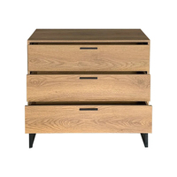 Meuble de rangement élégant pour salon, console latérale simple avec 3 tiroirs