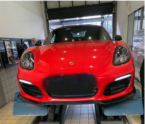 Pour <span class=keywords><strong>Porsche</strong></span> <span class=keywords><strong>981</strong></span> <span class=keywords><strong>Cayman</strong></span> Boxster fibre de carbone bord de pare-chocs avant diffuseur arrière becquet queue de canard petit ensemble de carrosserie - Product Image 5