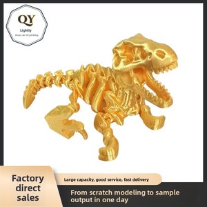 Juguetes de Dinosaurios Impresos en 3D de PLA y PVC al por Mayor, Juguete de Tiranosaurio Rex Esquelético en 3D, Regalo para Niños, Adorno de Mesa, Animales para Fiestas - Product Image 5
