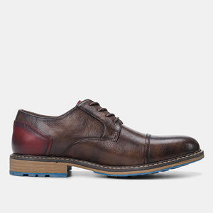 Chaussures habillées d'affaires pour hommes semelle antidérapante résistante à l'usure respirante confortable grandes chaussures en cuir de couleur unie simples vintage - Product Image 2