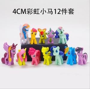 Colección de Figuras de Pony Twilight Sparkle y Pinkie Pie, Figuras de PVC, Decoración de Mesa de Postres y Pasteles, Escala 1:32 - Product Image 6