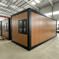 Maison préfabriquée en acier léger prête à l'emploi, pliable, résistante aux ouragans, mobile, portable, mini-maison pliable