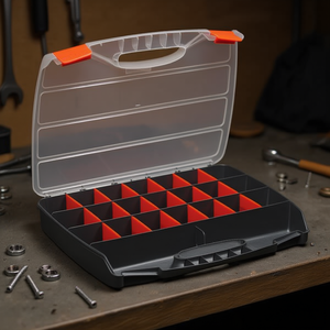 Boîte à outils Fervi Small Parts Case à 24 compartiments pour un rangement organisé, idéale pour l'atelier - Product Image 3