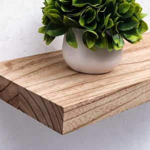 Estante de almacenamiento flotante de partición <span class=keywords><strong>suspendida</strong></span> montado en la pared de madera baño sala de estar nueva categoría de producto estantes de exhibición de pared - Product Image 5