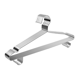 Percha plana de acero inoxidable de 8 mm de grosor, duradera, antideslizante, rectangular, para abrigos de adultos, para tendedero de ropa. - Product Image 4