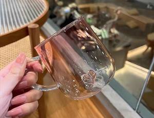 Vaso de cristal de pareja de Corazón Azul degradado, taza de agua de leche creativa de una sola capa, regalo romántico cálido para <span class=keywords><strong>aniversario</strong></span>, Día de San Valentín - Product Image 4