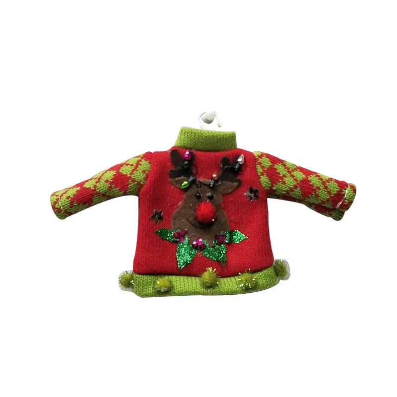Promotional Product Factory New Christmas Decoration Sweater Wine Bottle Cover