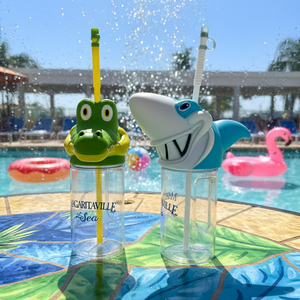 Vaso Infantil con Diseño <span class=keywords><strong>de</strong></span> Tiburón 3D, con Personajes Licenciados OEM - Product Image 1