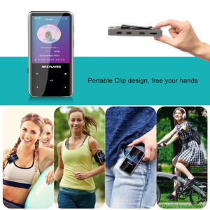 Lecteur MP3 de poche avec écran tactile intégral 64 Go, podomètre, lecteur multimédia MP4, radio FM sans fil pour le sport, la randonnée et les voyages - Product Image 6