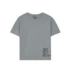 Camiseta de Hombre de Alta Calidad Personalizada, 100% Algodón Tejido, Diseño Personalizado, Manga Corta, Ecológica, Transpirable, Sólida - Product Image 1
