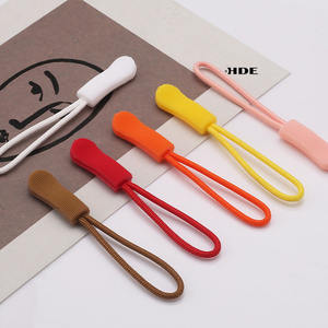 Tirettes de fermeture éclair colorées en caoutchouc moulées par injection, boucles de cordon en PVC, languettes en forme de chenille pour bagages, vêtements de yoga et de sport - Product Image 5