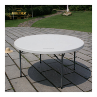 Bestseller Kunststoff HDPE Metall Klapptische und Stühle für Veranstaltungen für Garten tisch im Freien für Hochzeits bankett veranstaltungen