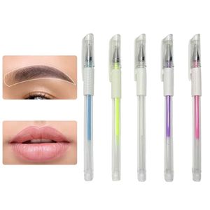 Stylo marqueur pour microblading des sourcils, stylo gel marqueur cutané PMU, outils de marquage pour le positionnement du maquillage permanent - Product Image 3