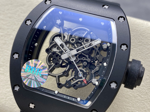 นาฬิกาข้อมือผู้ชายหรูหรา RM รุ่น 055 ตัวเรือนเซรามิก กลไกตูร์บิญอง กระจกแซฟไฟร์ สายยาง นาฬิกาธุรกิจ - Product Image 2