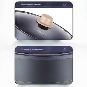 Casserole <span class=keywords><strong>électrique</strong></span> multi-niveaux, <span class=keywords><strong>mijoteuse</strong></span>, 1200W, haute puissance, 3L, <span class=keywords><strong>grande</strong></span> <span class=keywords><strong>capacité</strong></span>, contrôle numérique, corps en fonte, revêtement antiadhésif - Product Image 6