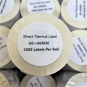 תווית סופרמרקט באיכות גבוהה 60 * 40mm סולם תווית מחיר מדבקה בר קוד תווית מחיר להדפסה תרמית - Product Image 1