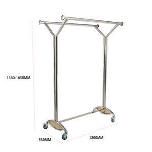 Appendiabiti in metallo Boutique alta durata durevole scaffalature appendiabiti per negozio di abbigliamento - Product Image 1