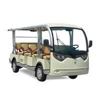 Voiturette de golf électrique 11 places, mécanisme différentiel antidérapant à glissement limité, pour un transport continu de groupes.