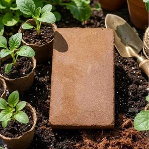 Bloc de cocopeat 5 kg 30 cm x 30 cm x 12 - 15 cm Faible teneur en EC, substrat idéal pour la culture hydroponique et le jardinage biologique - Product Image 1