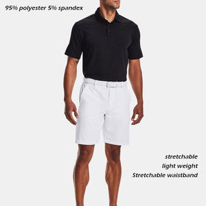 Logo personnalisé séchage rapide évacuation de l'humidité entraînement couleur unie vierge décontracté golf polyester hommes Shorts - Product Image 6