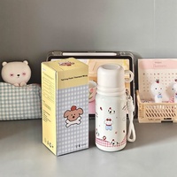 Étudiant moderne rose mignon tasse isolée sous vide fête scolaire utiliser grande capacité en acier inoxydable tasse de voyage paille