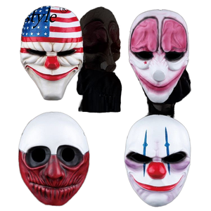 Máscaras de Resina para Disfraces de Halloween, Máscaras Faciales Completas para Fiestas de Disfraces, 4 Colores Impresos - Product Image 1
