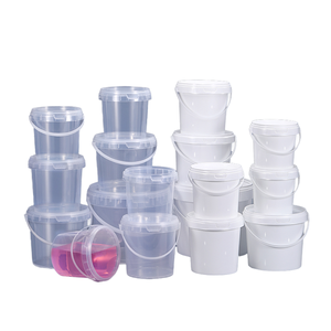 Folin Paint <b>Bucket</b> 3L <b>Plastic</b> Drum with Handle White Round Shape and Smooth Surface Packaging - Product Image 1