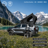 Tente de toit rigide en aluminium Zentopia, tente de toit à coque, imperméable, pour SUV 4x4, camping en montagne, vente en gros