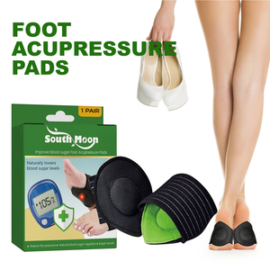 Nam trăng 1 cặp chân acupressure Pads lượng đường trong máu hạ thấp chân ngón tay áp lực Pads - Product Image 2