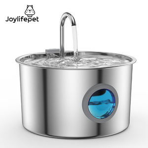 Otomatik kapanma LED kedi ve köpek şarj güç kaynağı ile içme çeşmesi plastik Pet su besleyici çiçek kasesi tasarım - Product Image 1