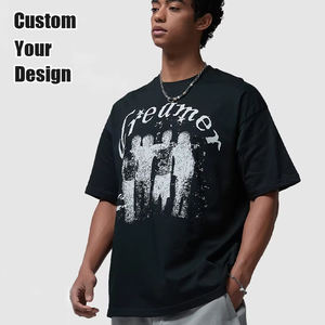 T-shirt homme en coton et élasthanne de haute qualité, fabrication en gros, impression personnalisée du logo, t-shirt uni pour homme - Product Image 1