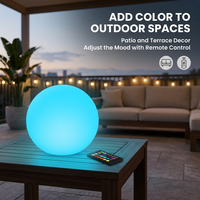 Lampe sphérique LED CoolQIing PE avec télécommande, rechargeable, lumière d'ambiance, lampe de chevet pour chambre à coucher