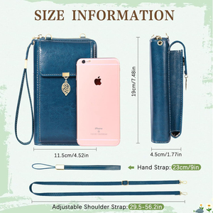 Bolsos cruzados para teléfono móvil para mujer, carteras de cuero para celular |   Pequeño - Product Image 6