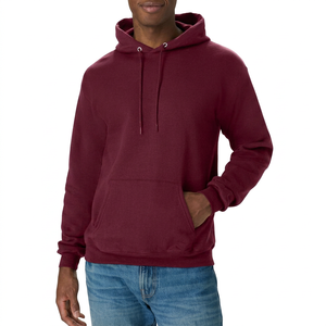 Sudadera con Capucha para Hombre, Color Sólido, Felpa, Corte Regular, Informal, para Otoño - Product Image 1