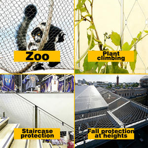 Vente d'usine - Maille en acier inoxydable flexible - <span class=keywords><strong>Filet</strong></span> de sécurité, <span class=keywords><strong>filet</strong></span> de zoo/garde-corps d'escalier, diamètre de fil et taille de maille personnalisés - Product Image 2