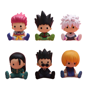 H7CM 6 piezas=1 set Lindas Figuras de PVC de Personajes de <span class=keywords><strong>HUNTERxHUNTER</strong></span>, Figura de Acción Decorativa de Dibujos Animados para Fans del Anime - Product Image 1