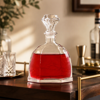 Carafe à vin en verre facetté créative pour les boissons ou les liquides