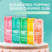 Bonbons et chewing-gums YS Popping Beads aromatisés aux fruits avec boîte coulissante, menthes sans sucre colorées 5MM pour l'hygiène bucco-dentaire