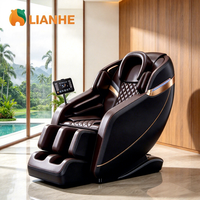Fauteuil de massage corporel complet avec audio Bluetooth et chaleur lombaire pour bibliothèque et salle de lecture